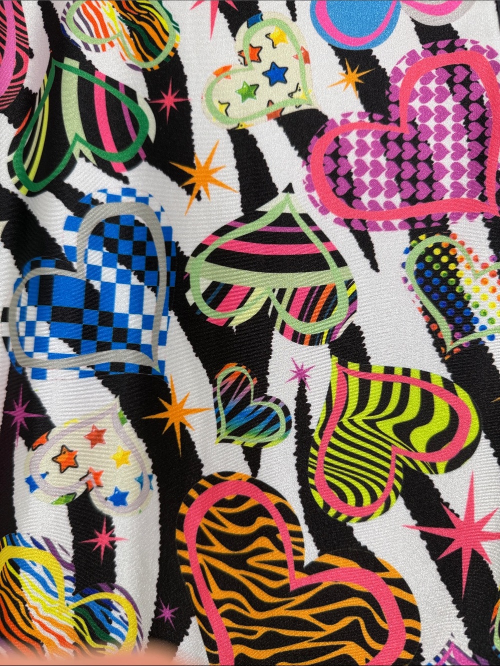 Dori Creations Multicolor Heart Print dress. Drop waist sz 6 - Picture 3 of 7